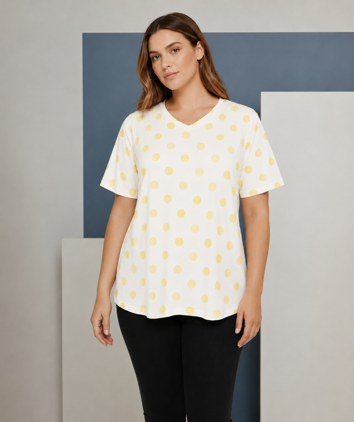 Cassiopeia - Jennifer T-shirt - YELLOW COMBI