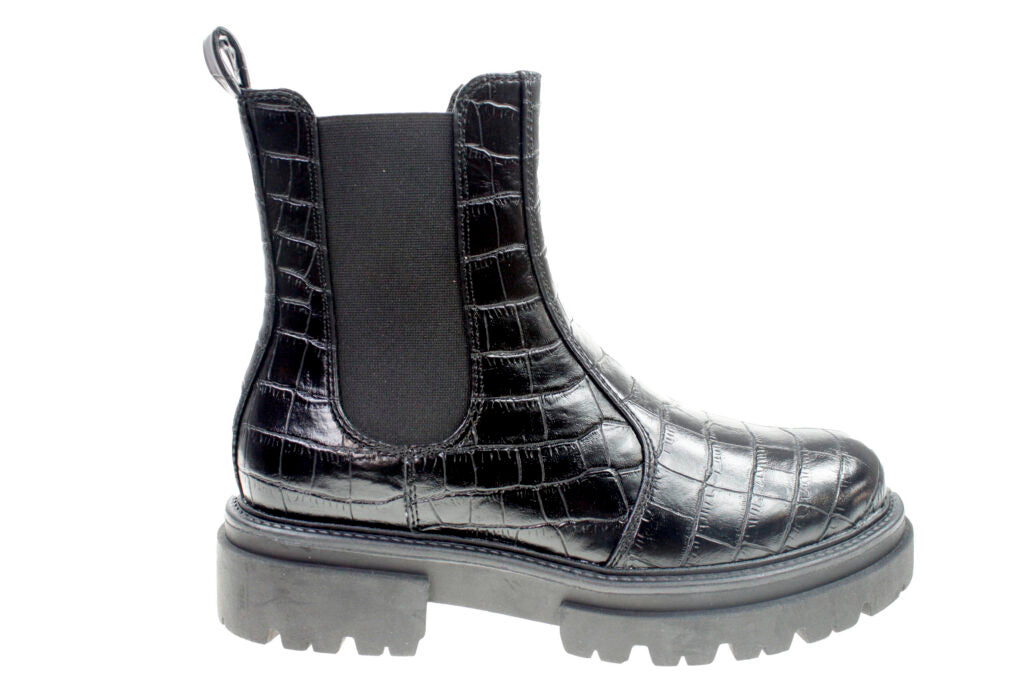 5th AVENUE - Chunky Boot - Black croco