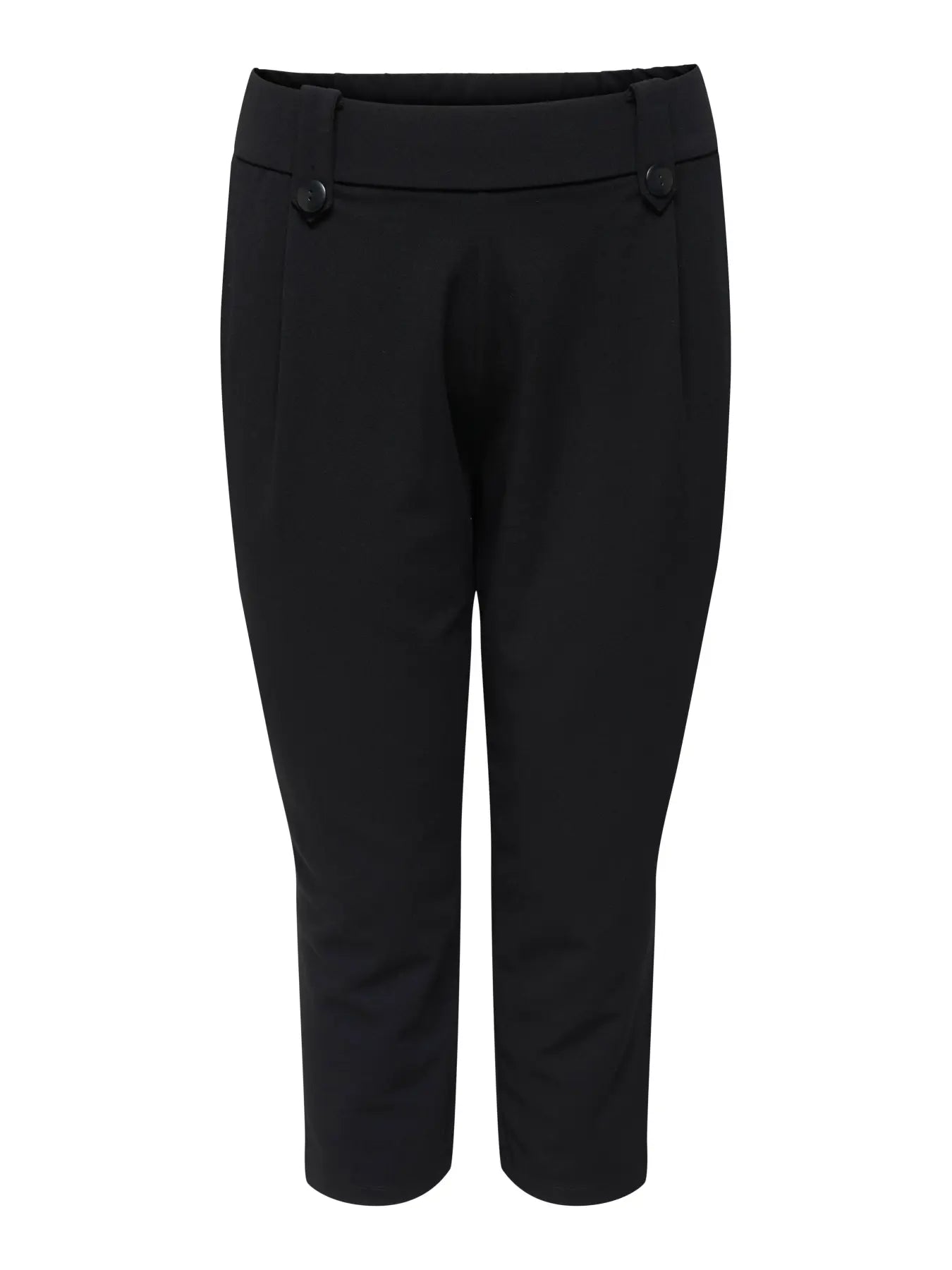 ONLY CARSANIA BUTTON CAPRI - Black