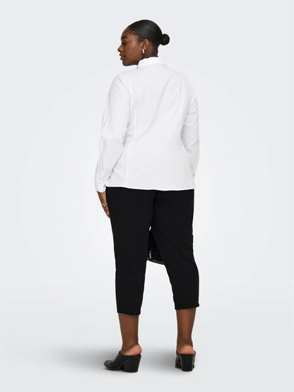 ONLY CARSANIA BUTTON CAPRI - Black