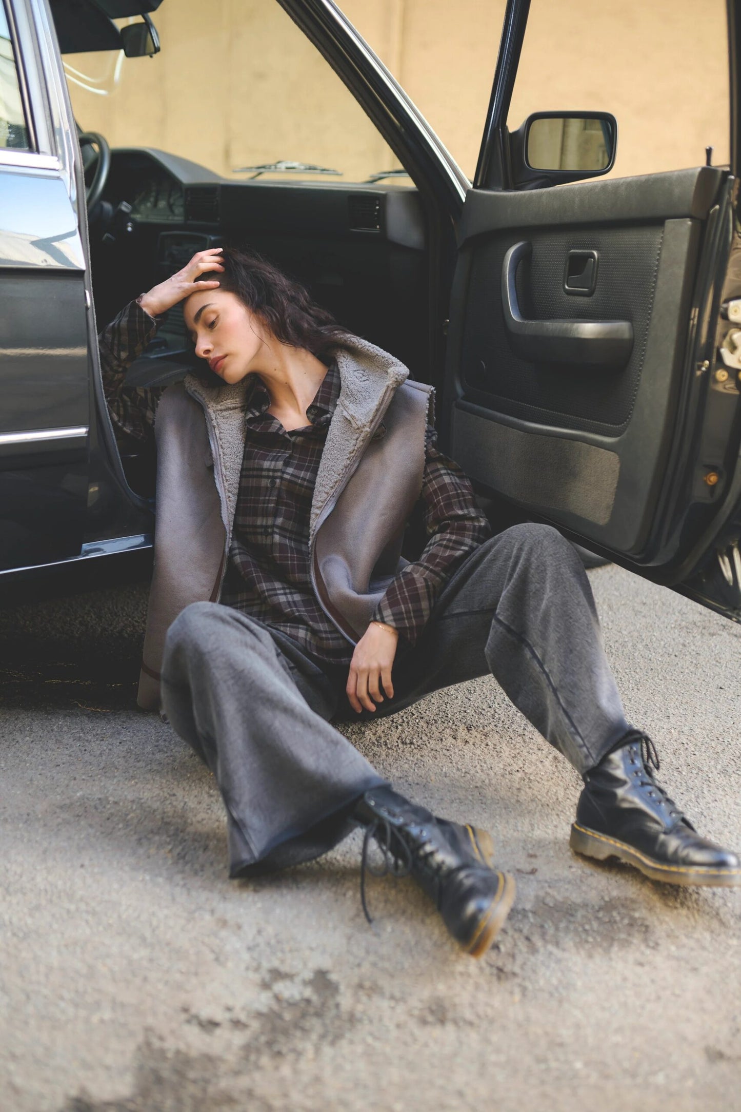 Humble MarbelHbs shirt | Dark brown combi