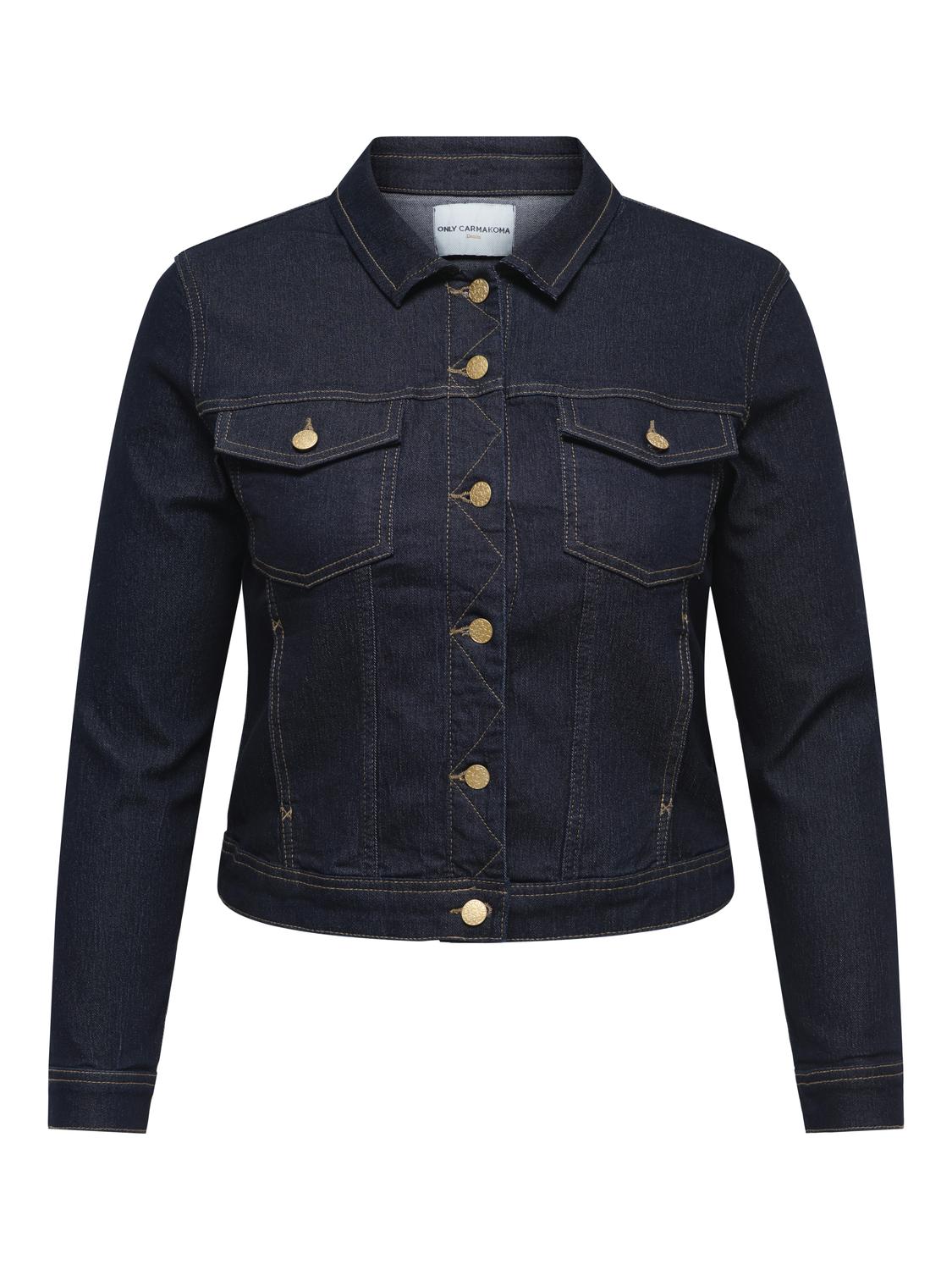 Only Carmakoma - Carwespa - Jakke - Dark blue denim