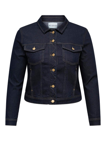 Only Carmakoma - Carwespa - Jakke - Dark blue denim