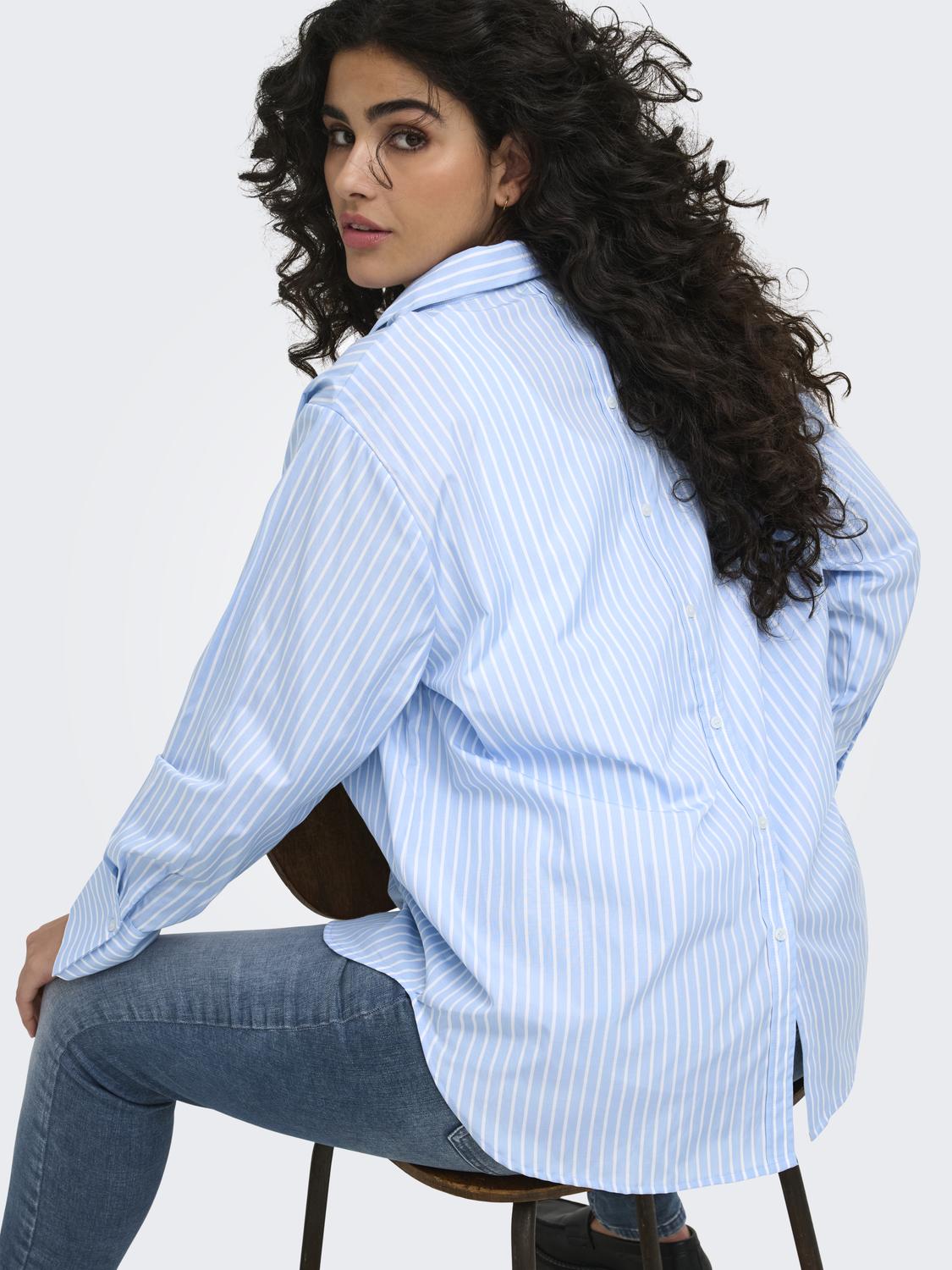 Only Carmakoma - Caroregon - Skjorte - Soft Chambray