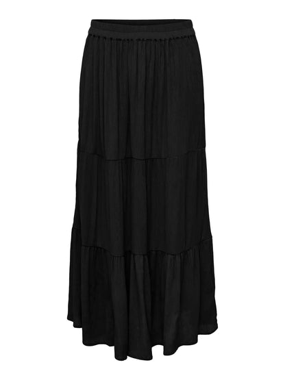 CARMIKKA LONG SKIRT WVN NOOS - Black