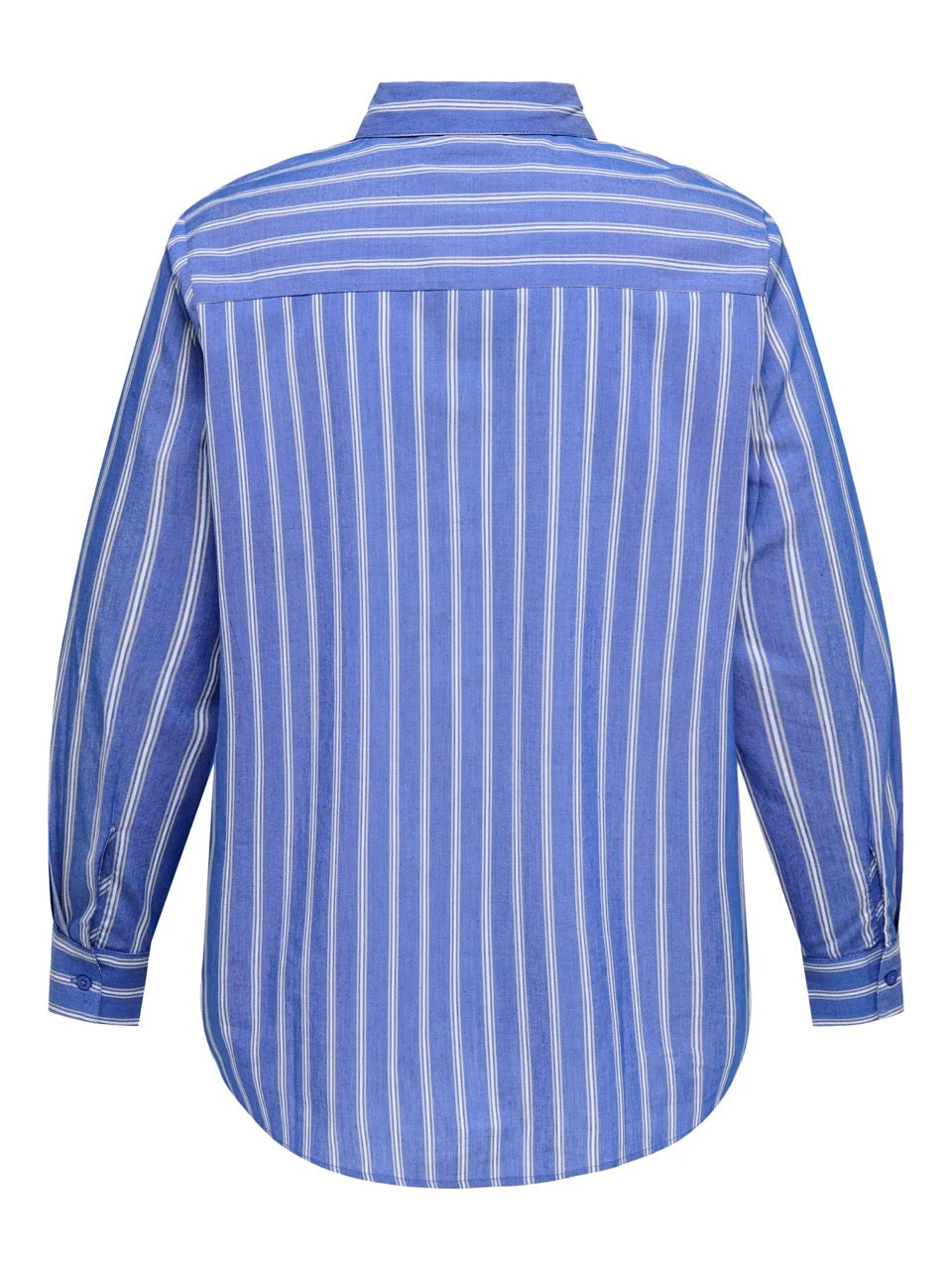 stribet blå skjorte ONLY Carmakoma CARLIAH Shirt Cloud Dancer