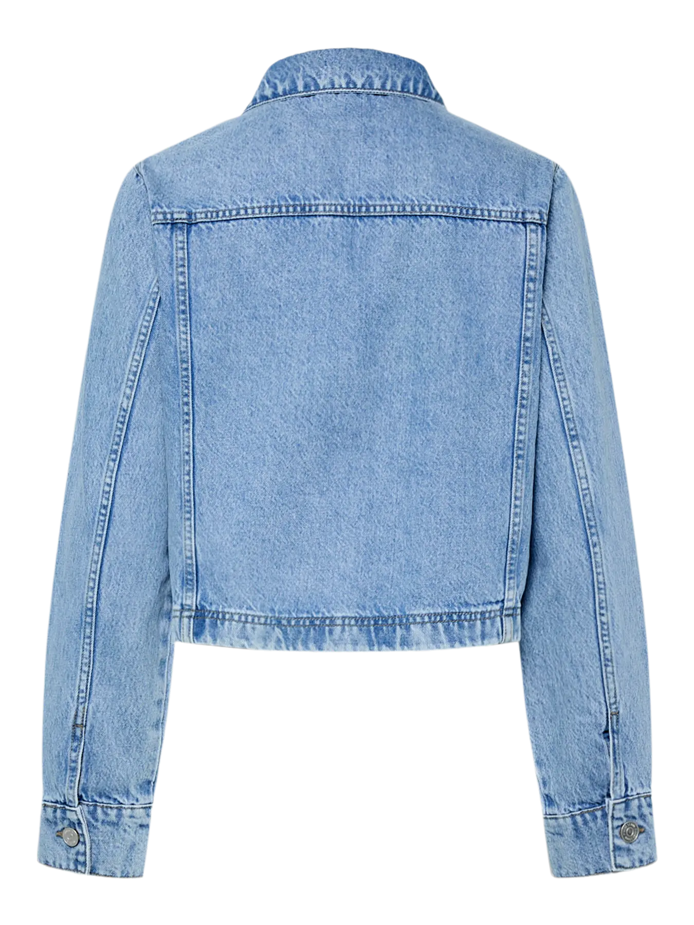 ryggen af lyseblå denimjakke PIECES PCSKY Denim Jacket Light Blue Denim