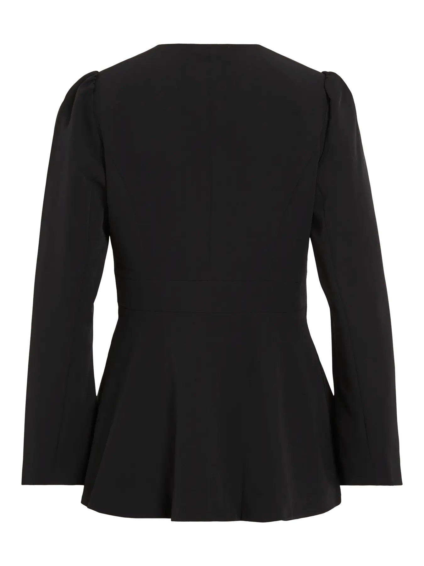 VILA VIRASA L/S SINCHED WAIST BLAZER | Black
