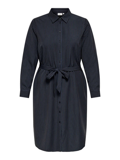 ONLY Carmakoma CARKIMMI Shirt Dress | Naval Academy stripes