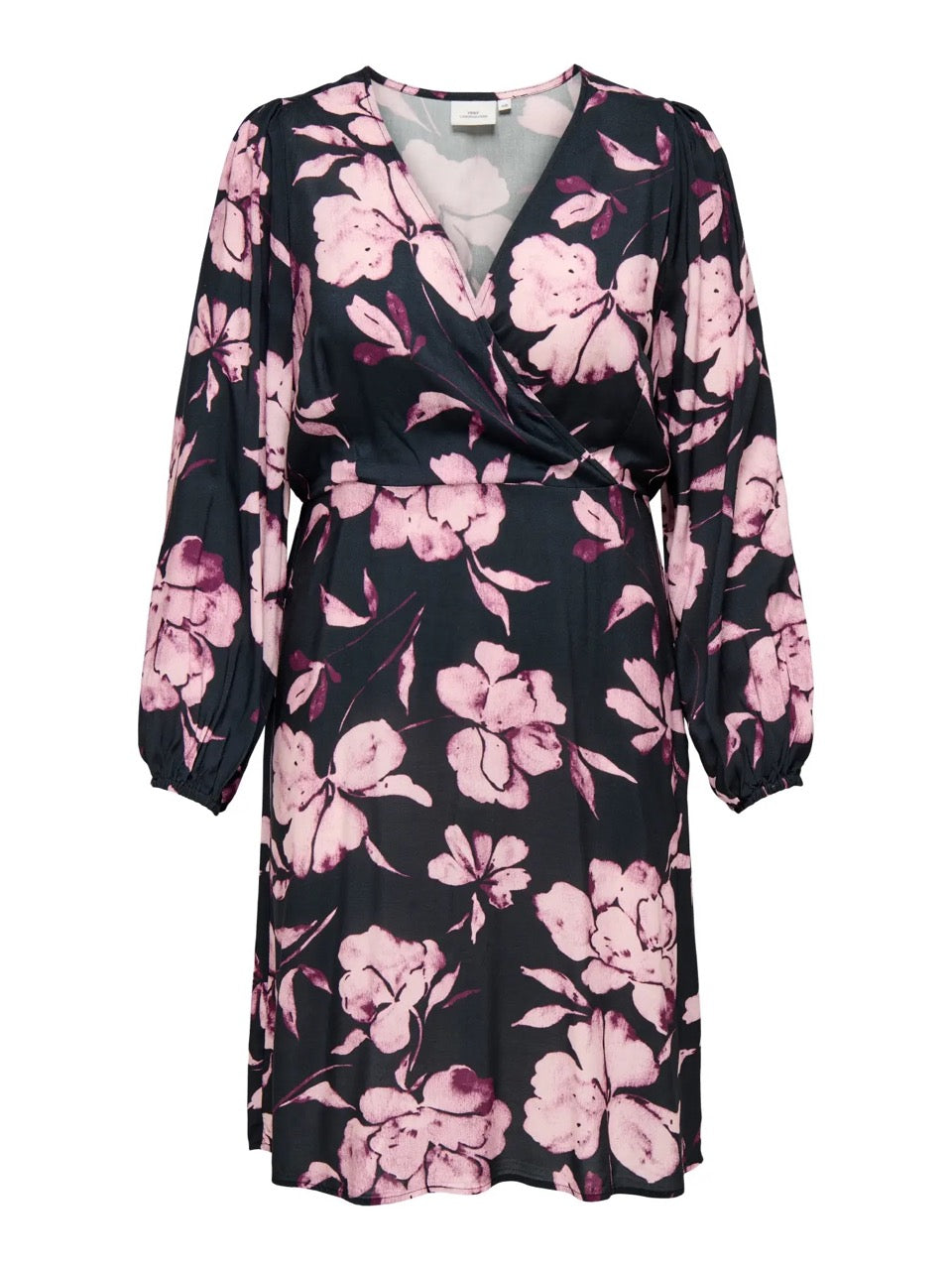 blomstret kjole ONLY Carmakoma CARLINKA Dress Black Floral