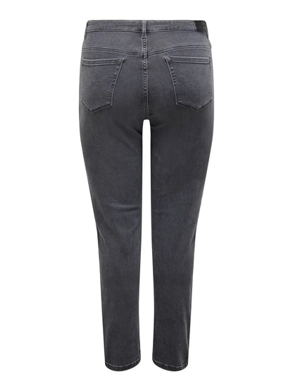 bagpå grå jeans ONLY Carmakoma CARSUI Jeans Medium Grey Denim