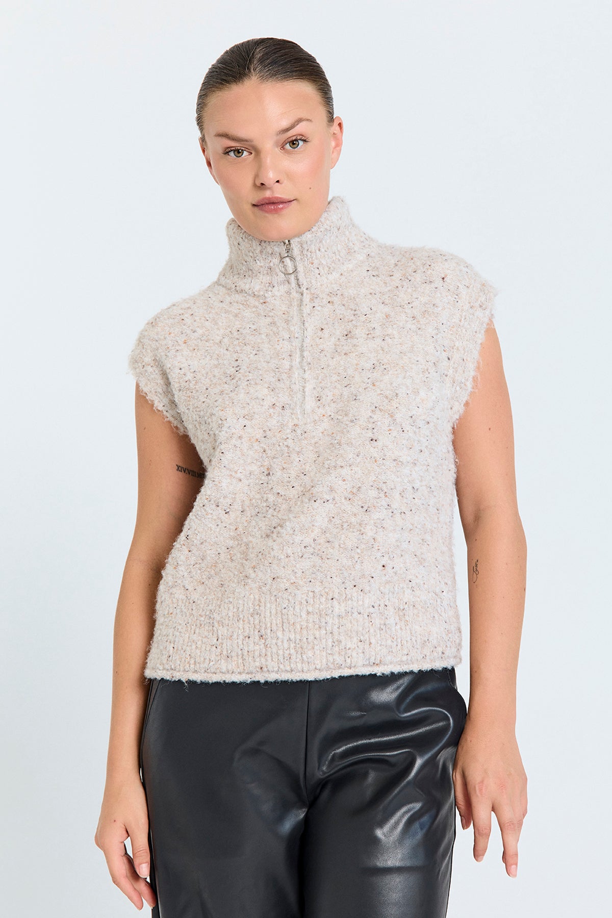 Freequent FQGRSNEMES-WAISTCOAT | Moonbeam Melange