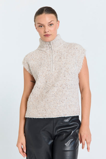 Freequent FQGRSNEMES-WAISTCOAT | Moonbeam Melange