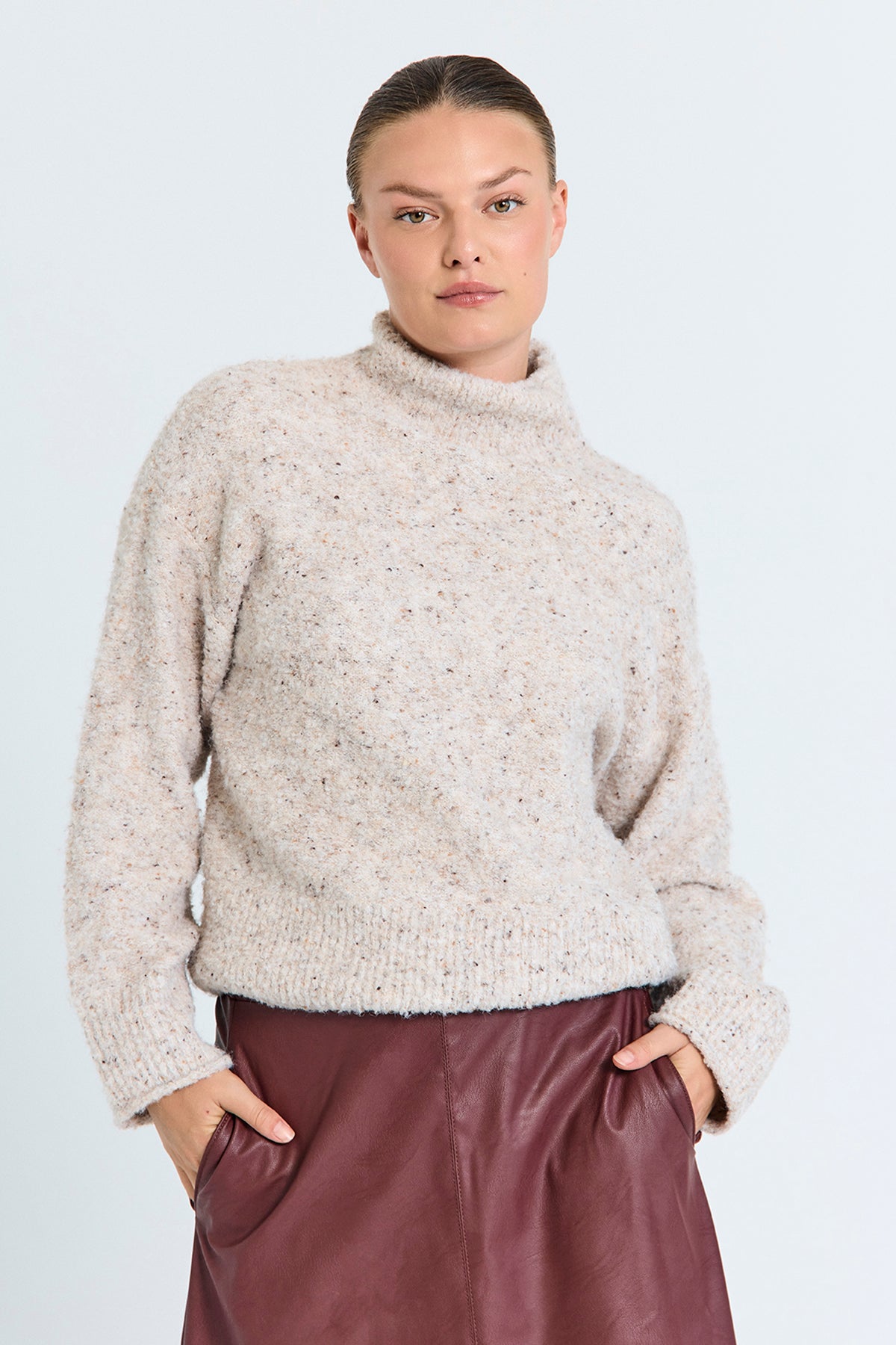 Freequent FQGRSNEMES-PULLOVER | Moonbeam Melange