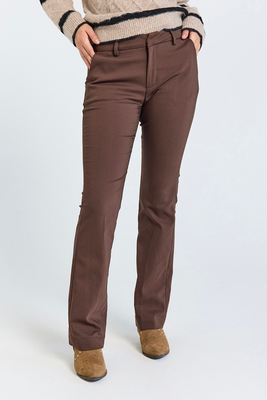 brune bukser Freequent FQISADORA-PA-BOOTCUT Coffee Bean