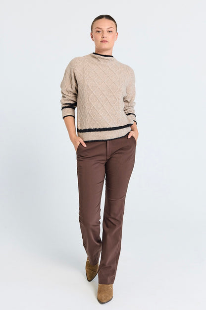 brune bukser Freequent FQISADORA-PA-BOOTCUT Coffee Bean