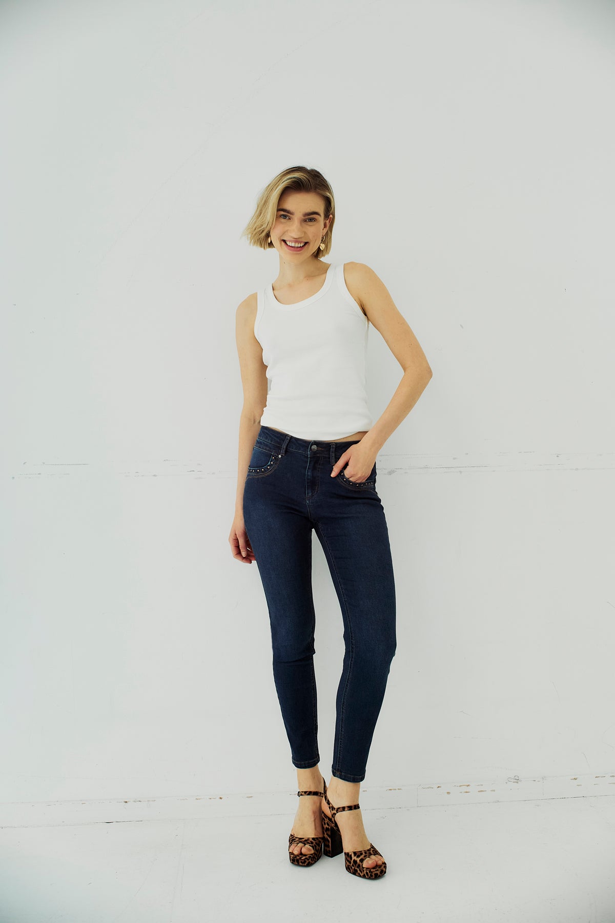 Freequent Dark Blue Denim PANTS | FQDASHY-JEANS