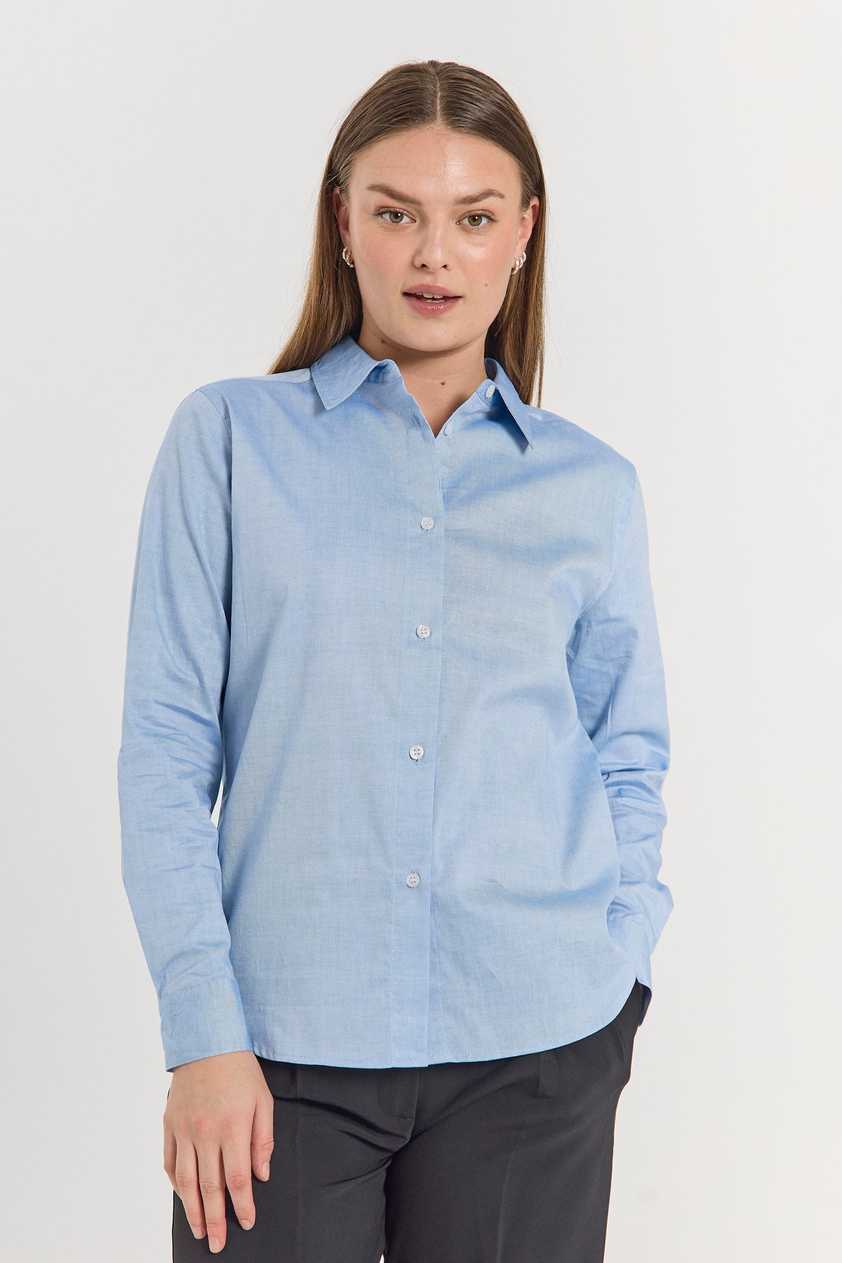Freequent FQOXFORD-SHIRT | Chambray Blue