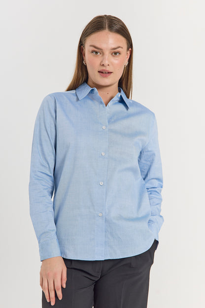 Freequent FQOXFORD-SHIRT | Chambray Blue