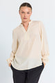 lys sandfarvet bluse Freequent FQTESSY-BLOUSE Moonbeam