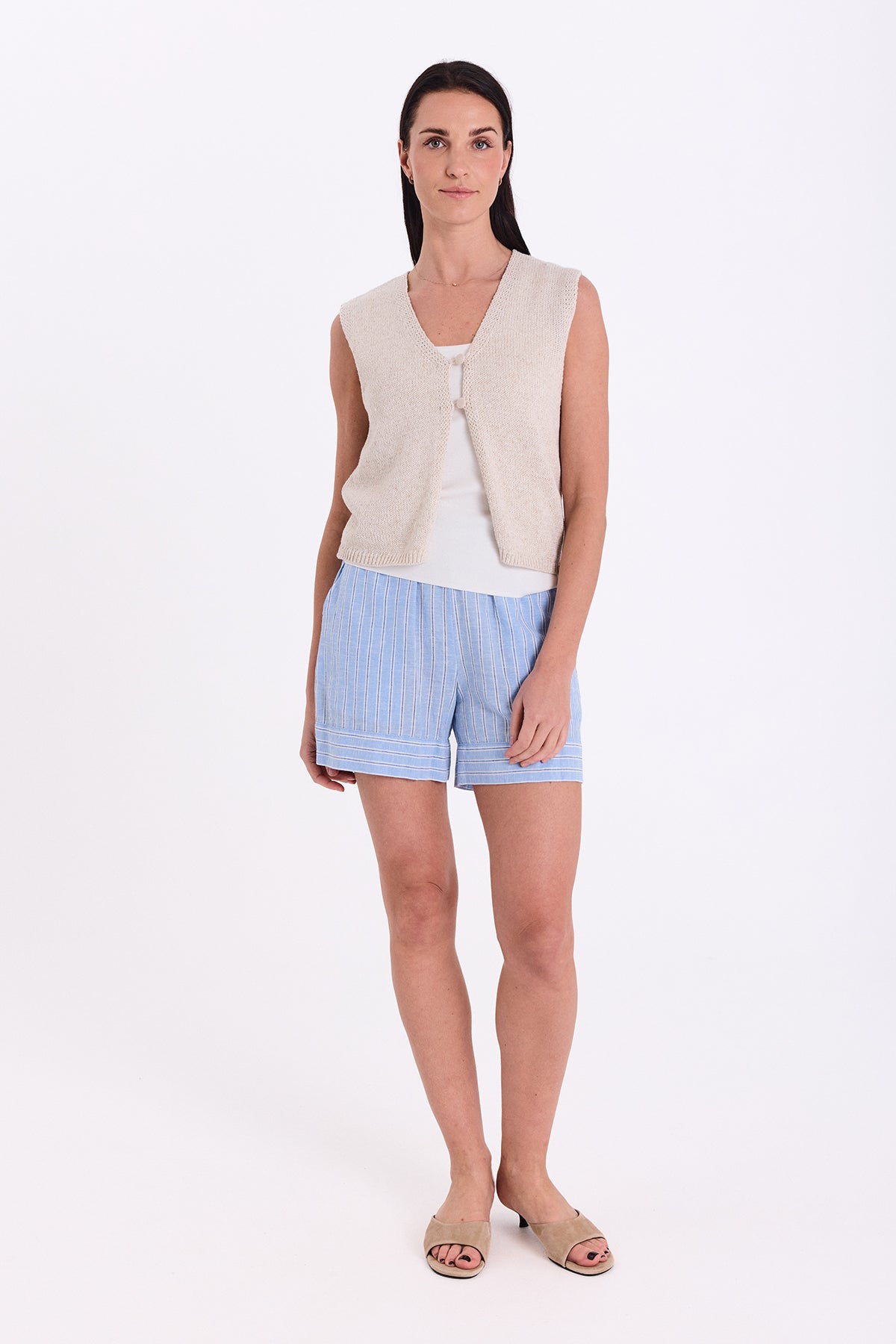 Freequent - FQGRSCALIVA-WAISTCOAT - Moonbeam Melange