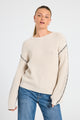 Freequent Moonbeam w. Black PULLOVER | FQIPEN-PULLOVER