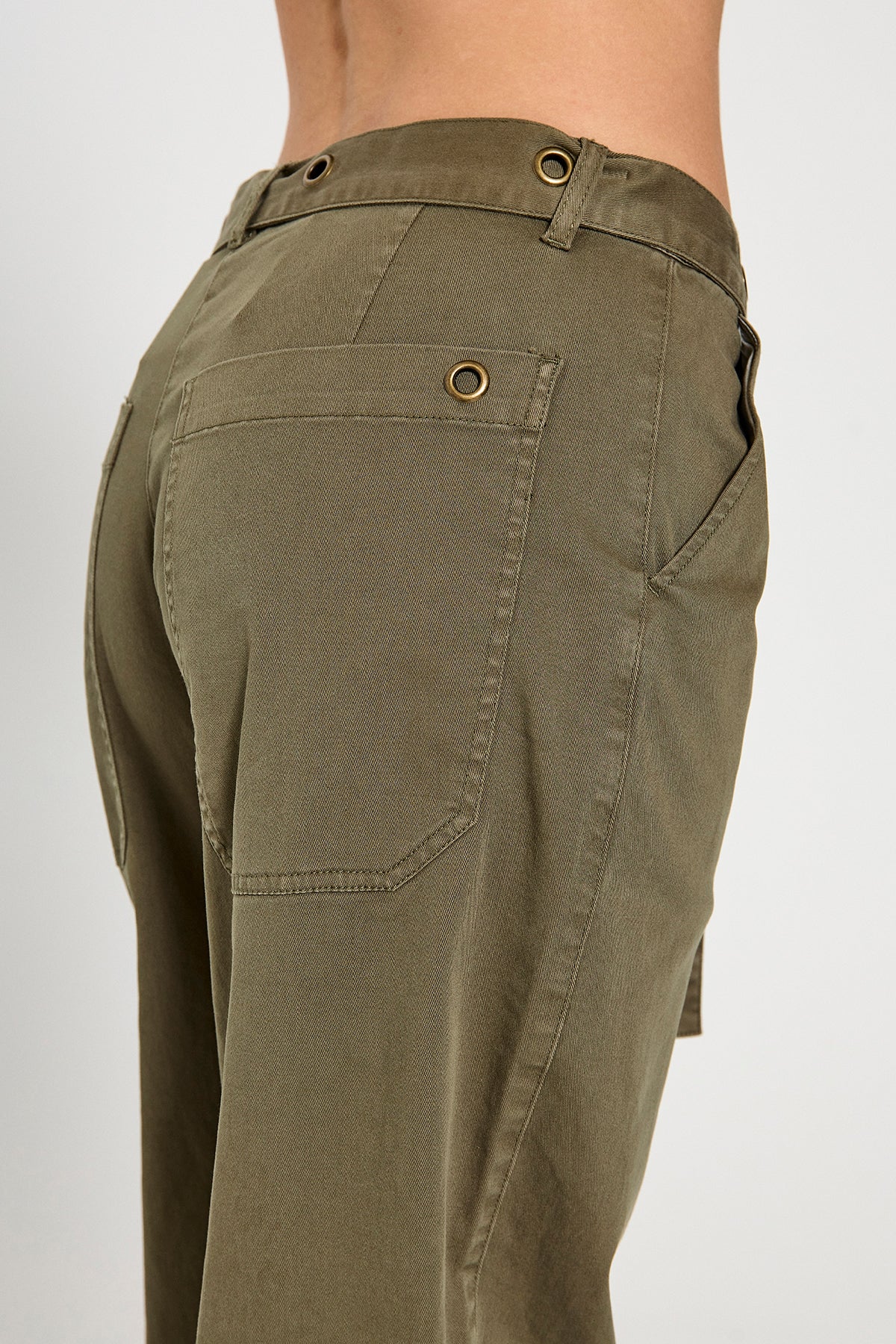 Freequent FQPACHINO-PANTS | Deep Lichen Green