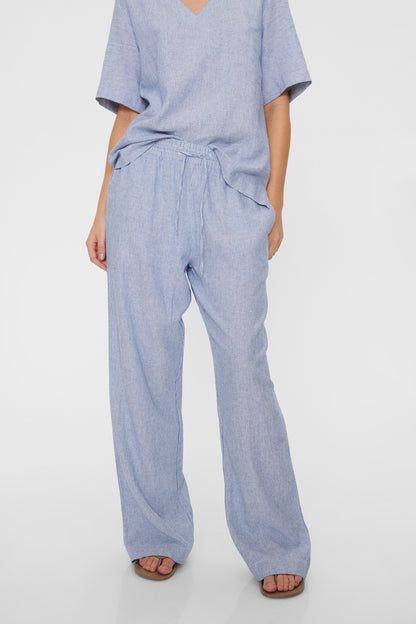 Freequent Off-white w. Nebulas Blue PANTS | FQLAVA-PANT