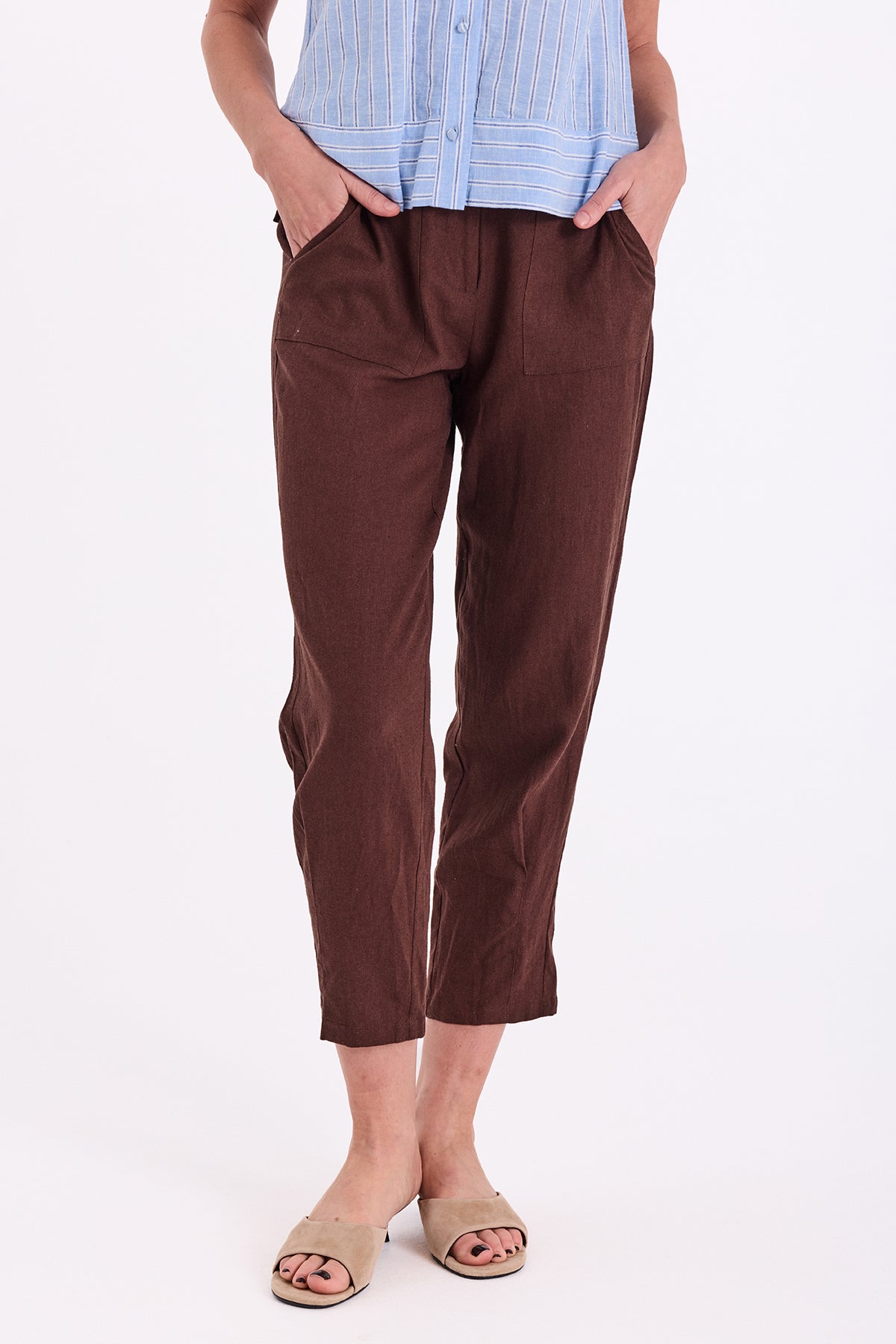Freequent FQLAVA-PANTS - Coffee Bean