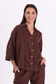 Freequent FQLALUNA-SHIRT - COFFEE BEAN
