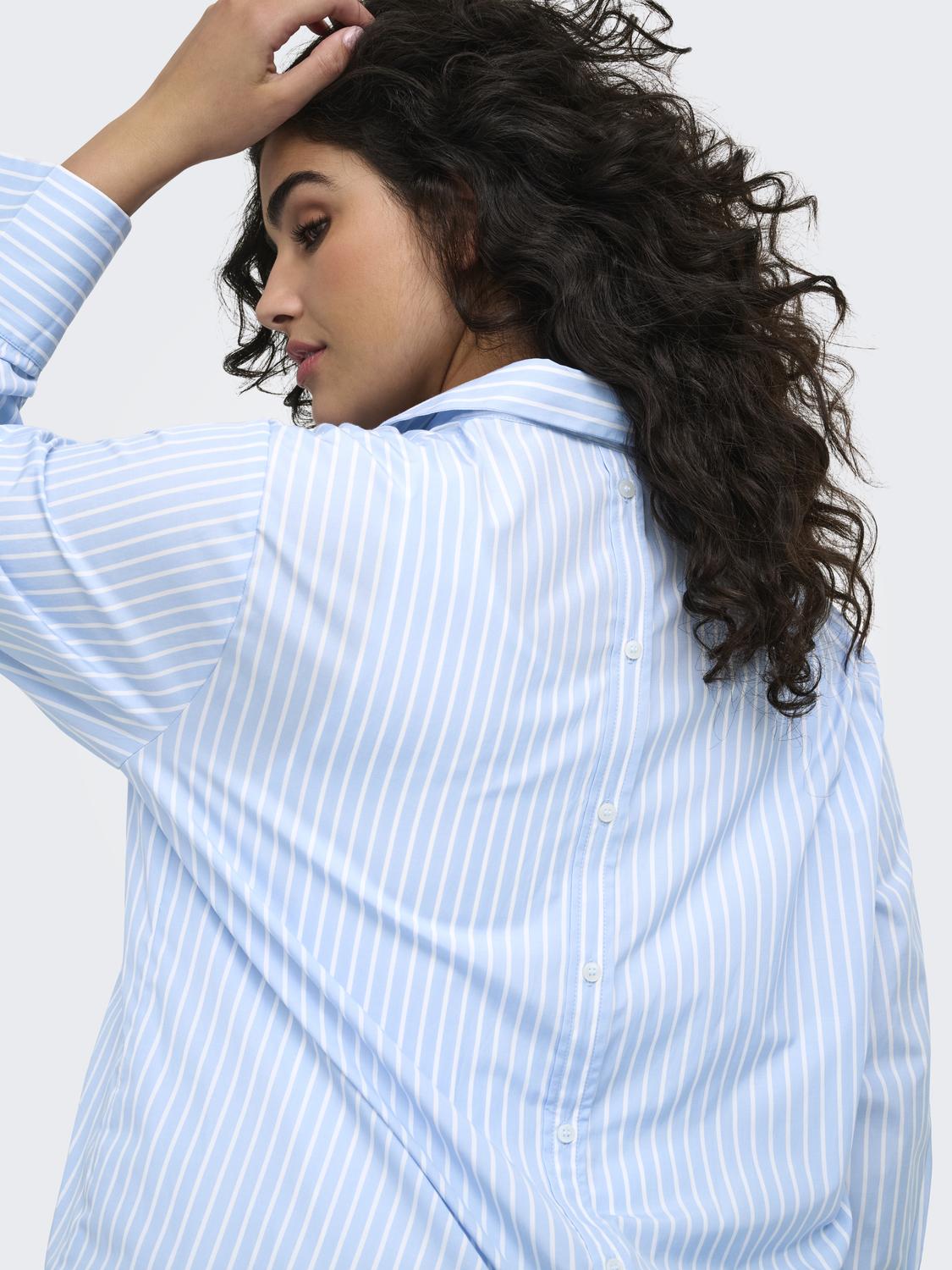 Only Carmakoma - Caroregon - Skjorte - Soft Chambray