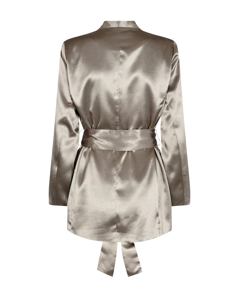 Freequent Desert Taupe Metallic INDOOR JACKETS | FQSATIN-BLAZER