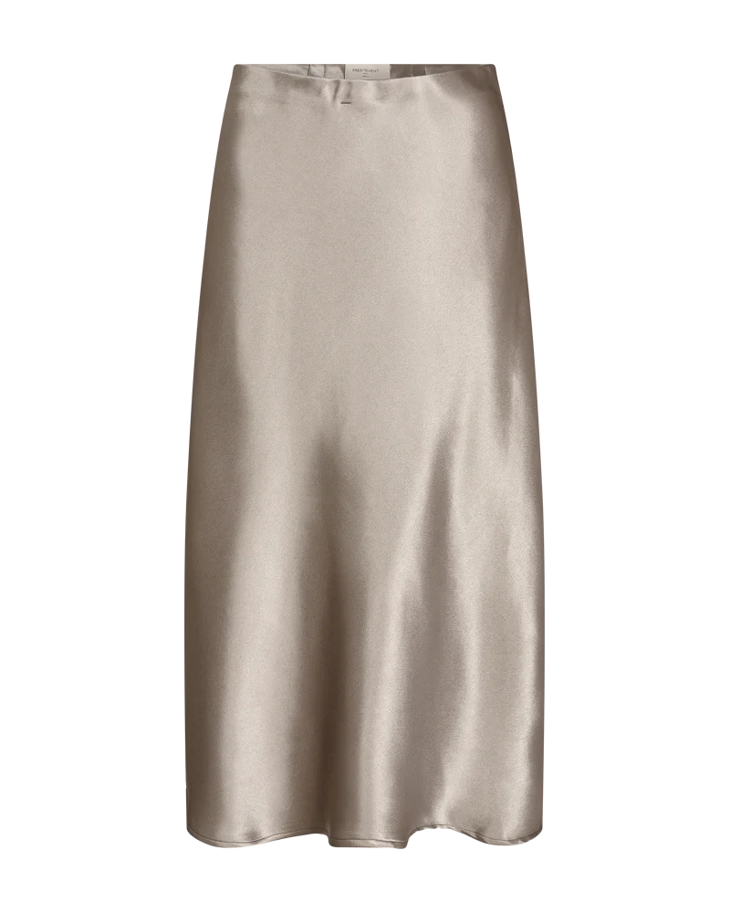 Freequent FQSATIN-SKIRT | Desert Taupe Metallic