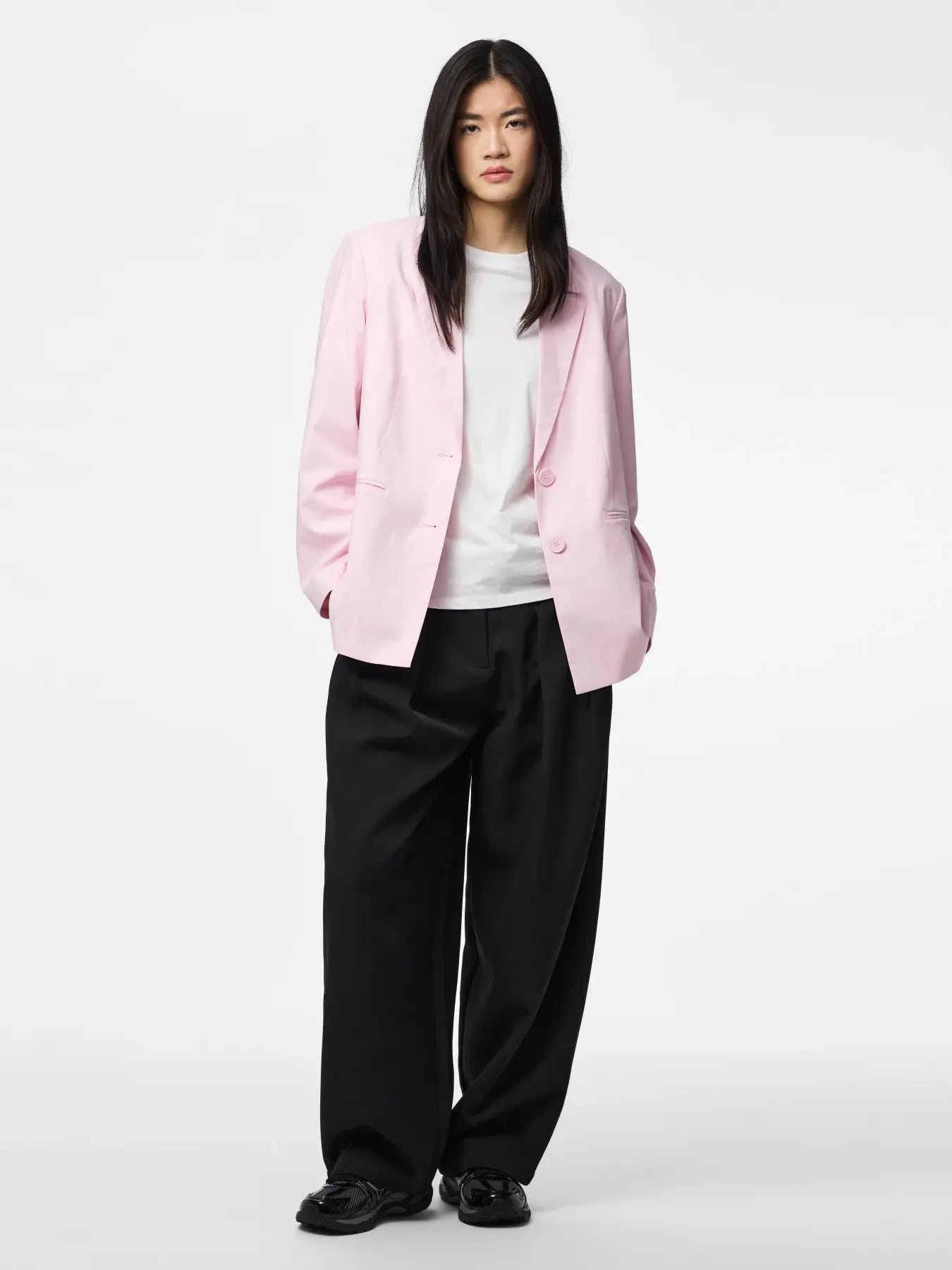 PCROSA LS LOOSE BLAZER NOOS BC - Roseate Spoonbill