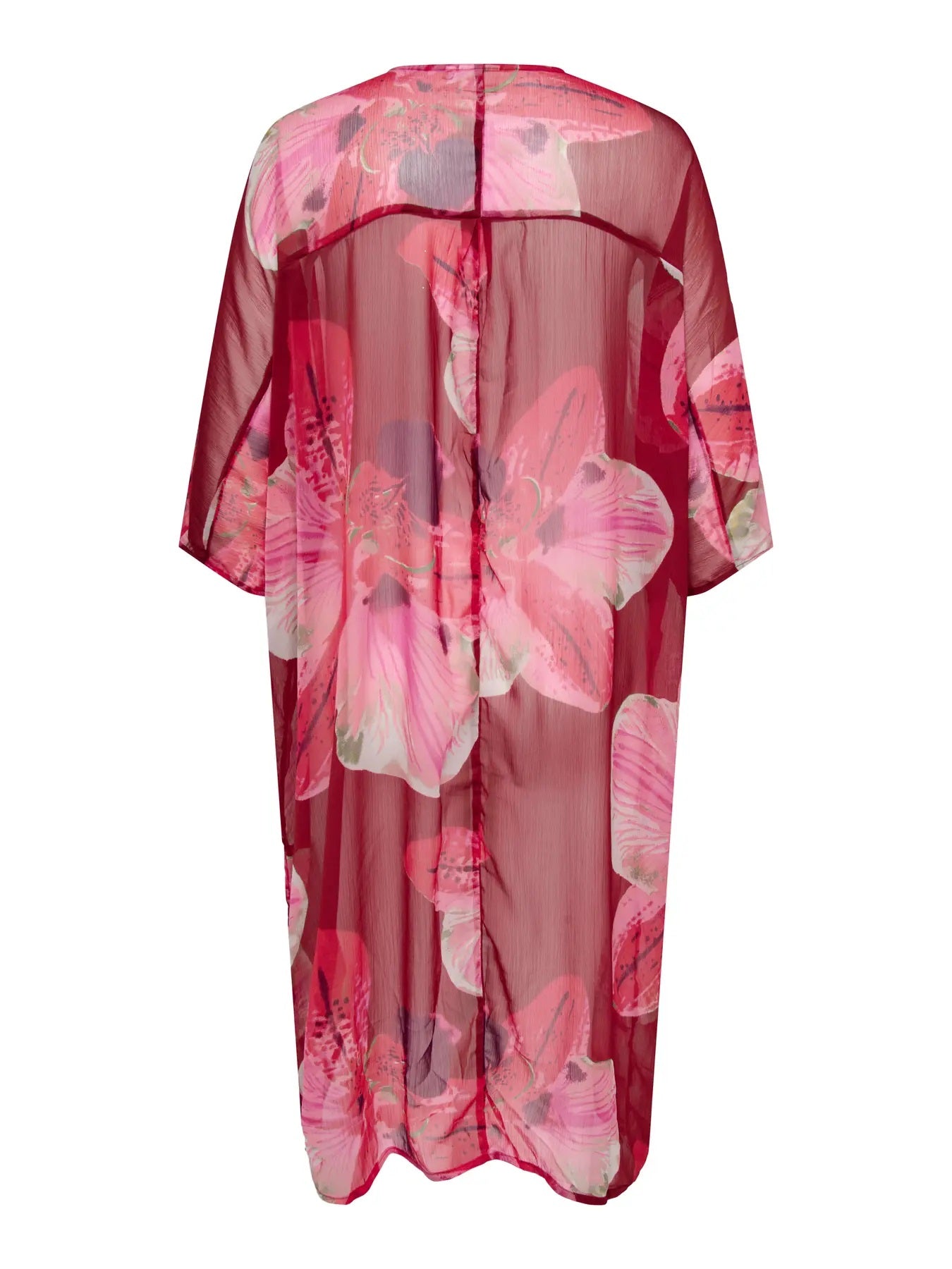 CARASTA HOWDY 3/4 KIMONO AOP - Spiced Apple GIGA ORCHID