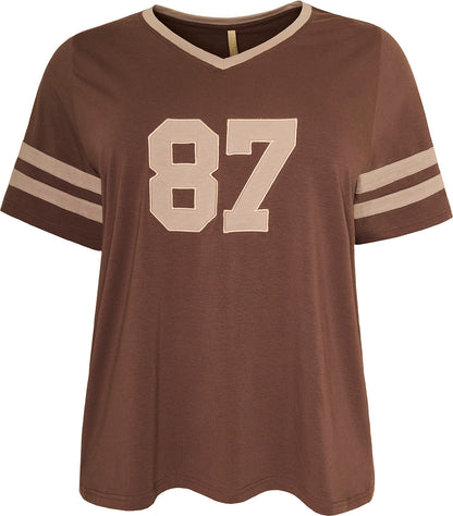Cassiopeia - Gamette T-Shirt - BROWN COMBI