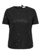 Only Carmakoma - Carwham 2/4 O-neck Seq - T-Shirt - Black