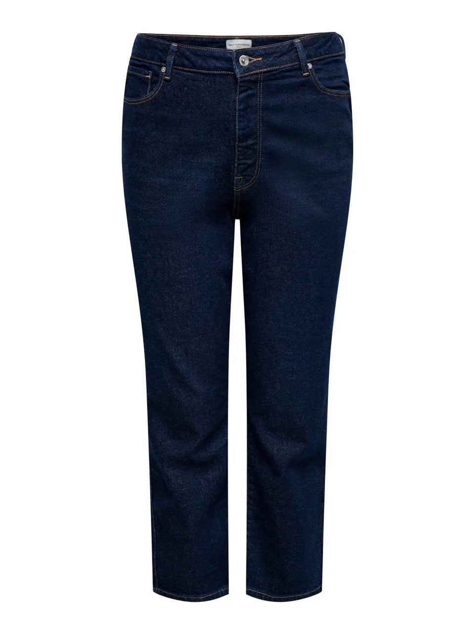 mørkeblå jeans ONLY Carmakoma CAREMILY ANK jeans Dark Blue Denim Rinse