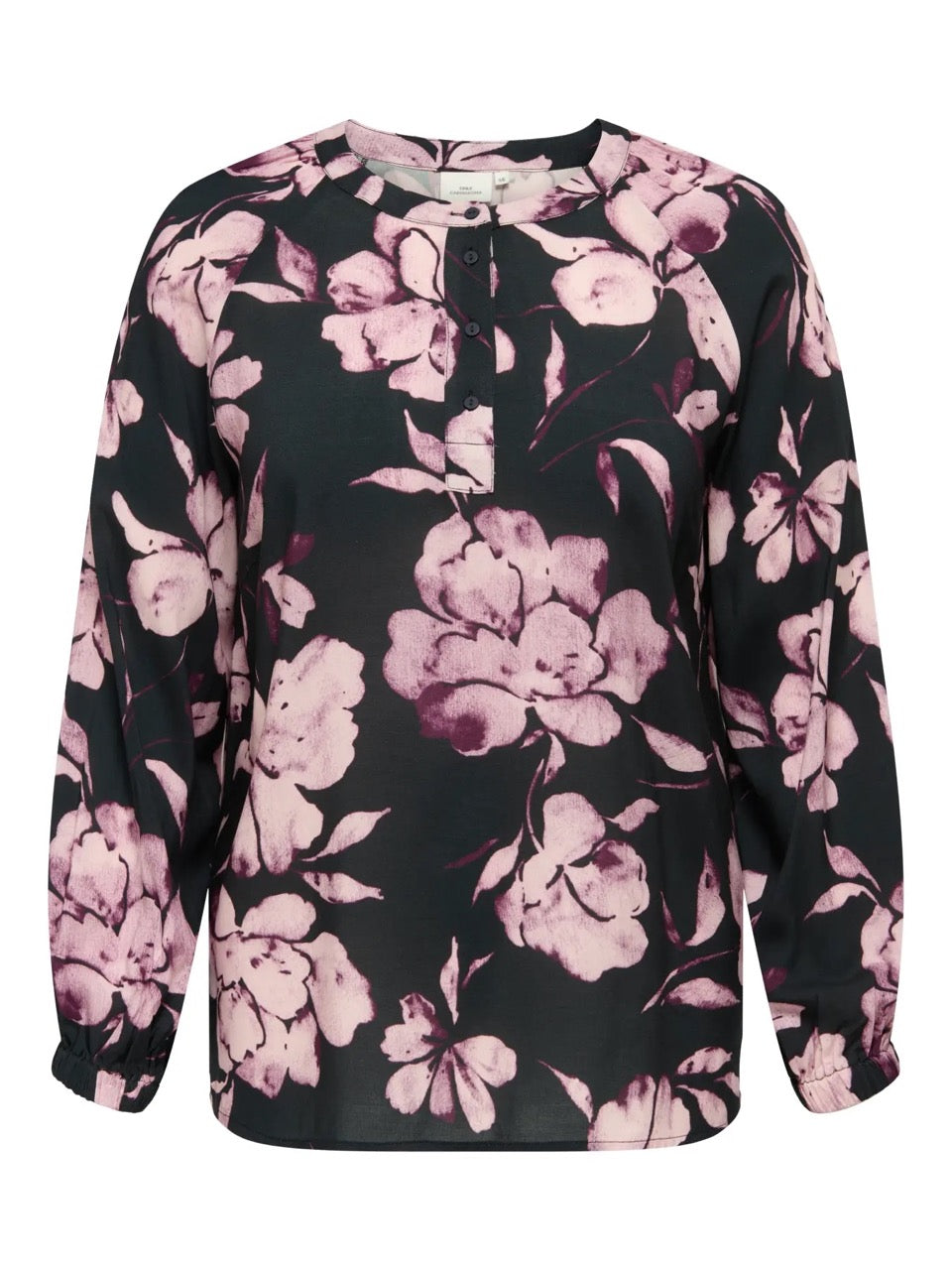 blomstret bluse ONLY Carmakoma CARLINKA Top Black Floral