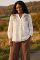HEVANNA SHIRT OFF WHITE COMBI