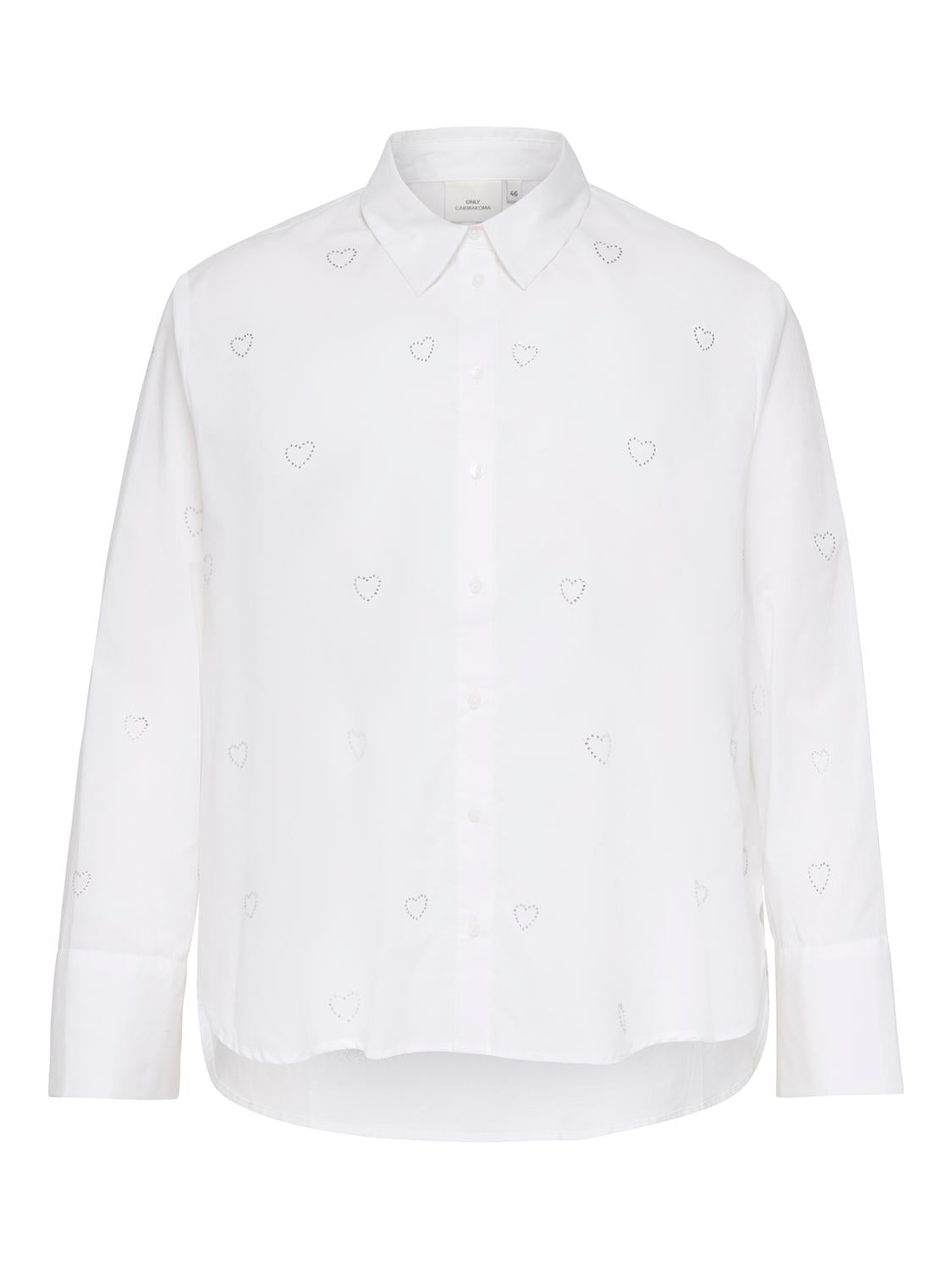 Only Carmakoma - New Lina Sarah - Skjorte - Bright White