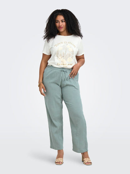 Only Carmakoma - Carnovia - T-shirt - Cloud Dancer