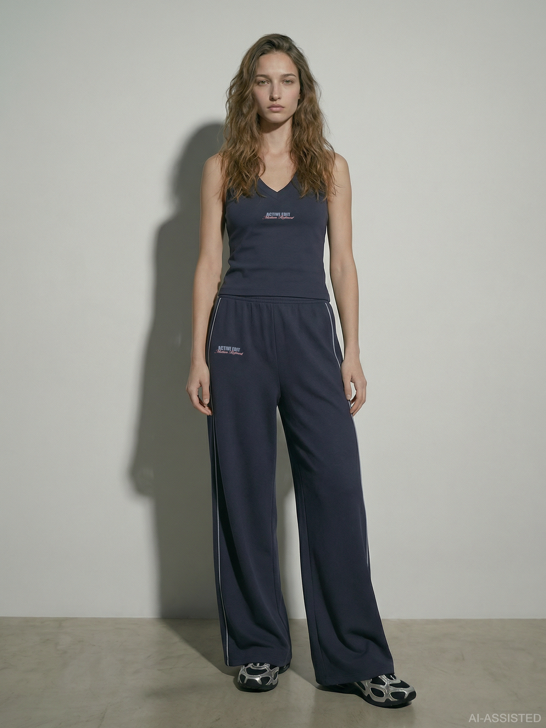 Hypedrop - V-Neck - Tanktop - Navy Blazer