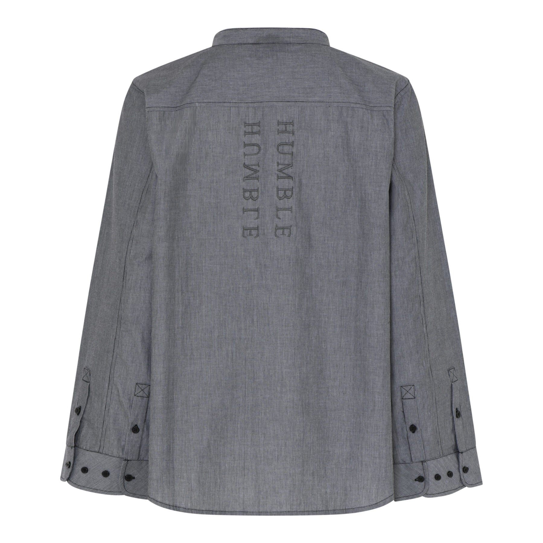 Humble skjorte knappe på ærmerne HEMAHBS SHIRT shadow combi