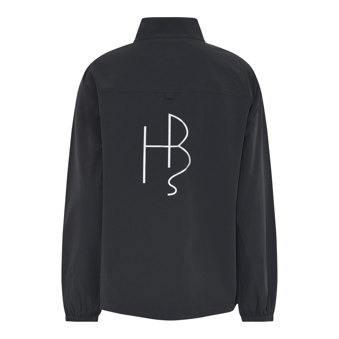 Humble mørkegrå jakke med stort logo på ryggen HUNTERHBS JACKET Phantom