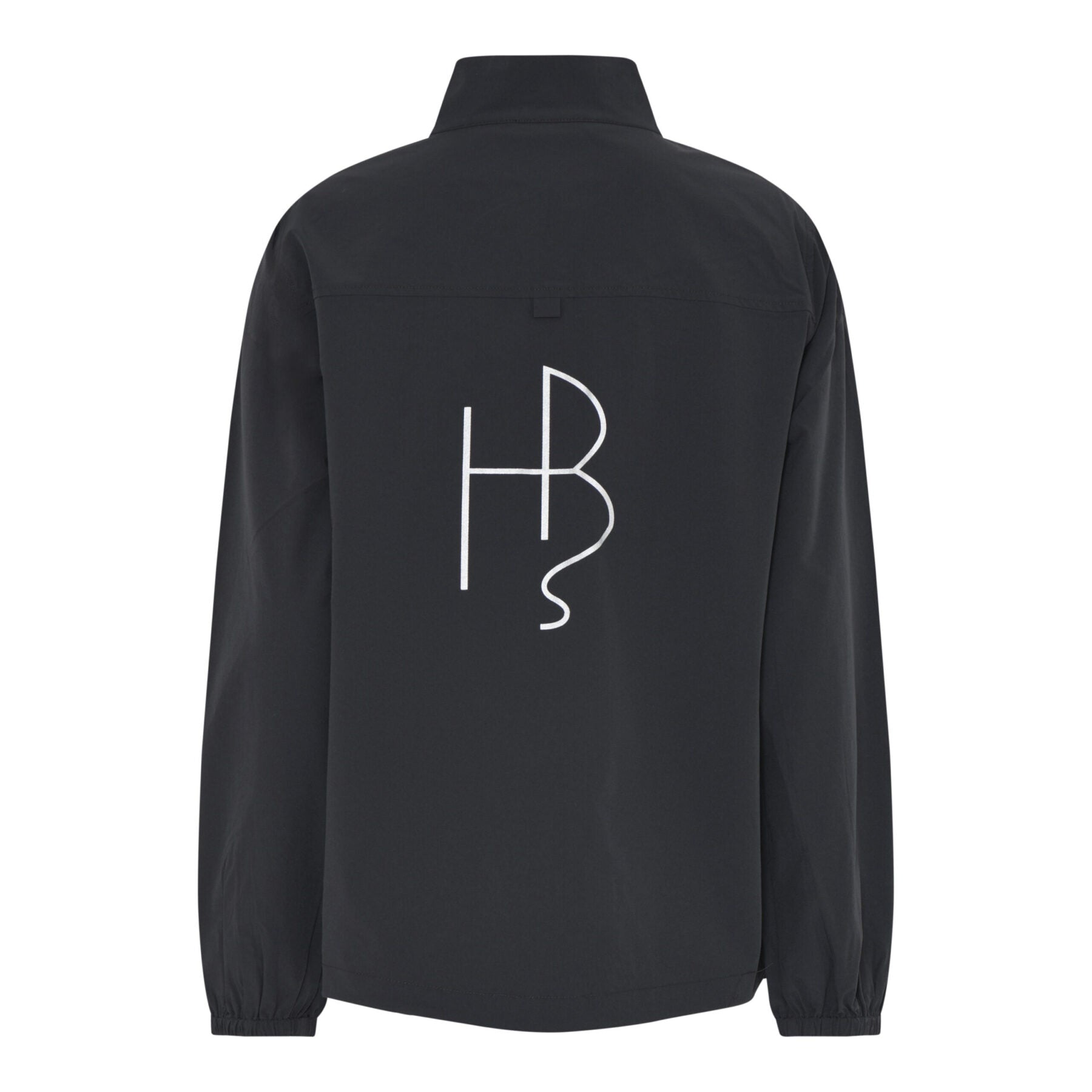 Humble mørkegrå jakke med stort logo på ryggen HUNTERHBS JACKET Phantom