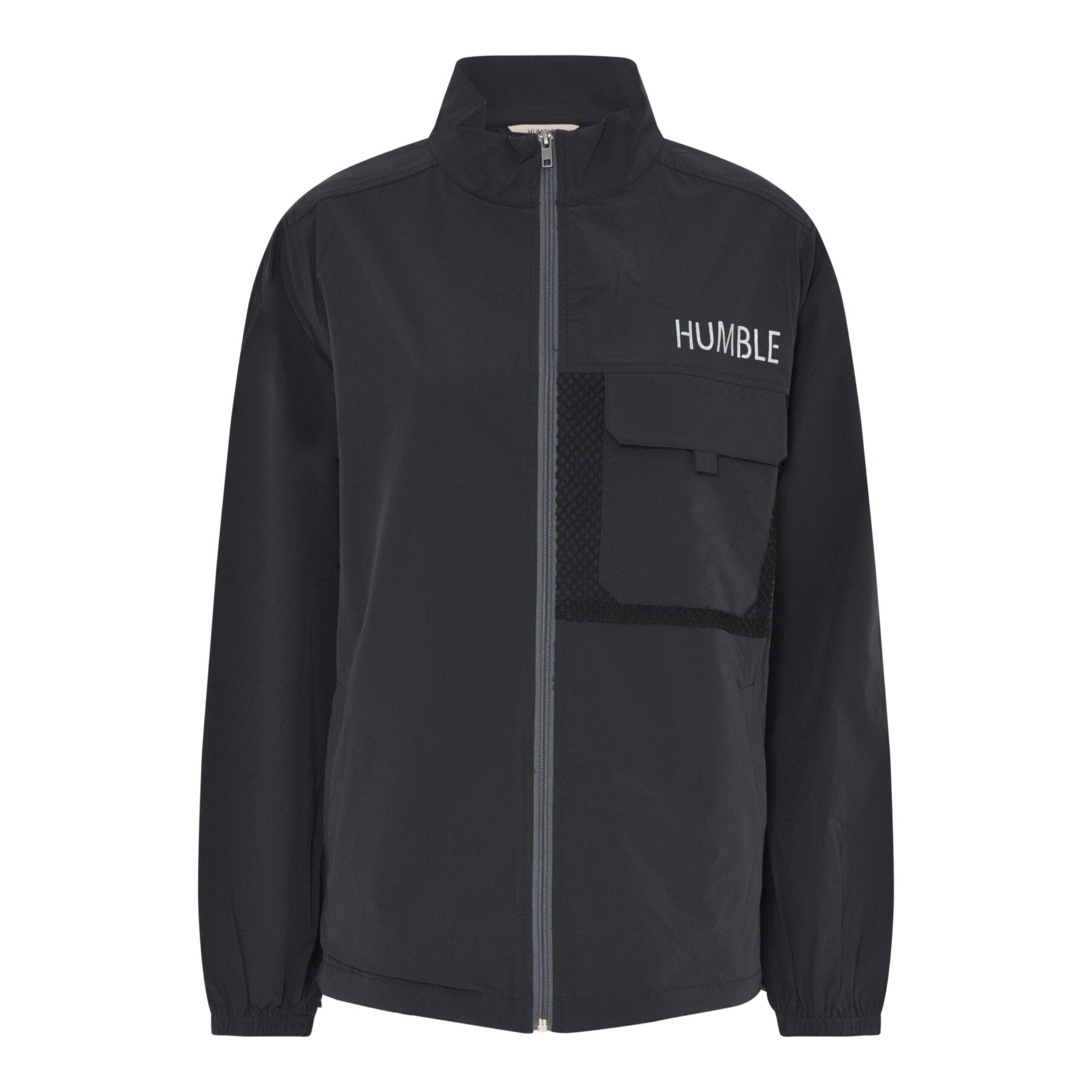 Humble mørkegrå jakke med brystlomme sidelommer og lynlåslukning HUNTERHBS JACKET Phantom