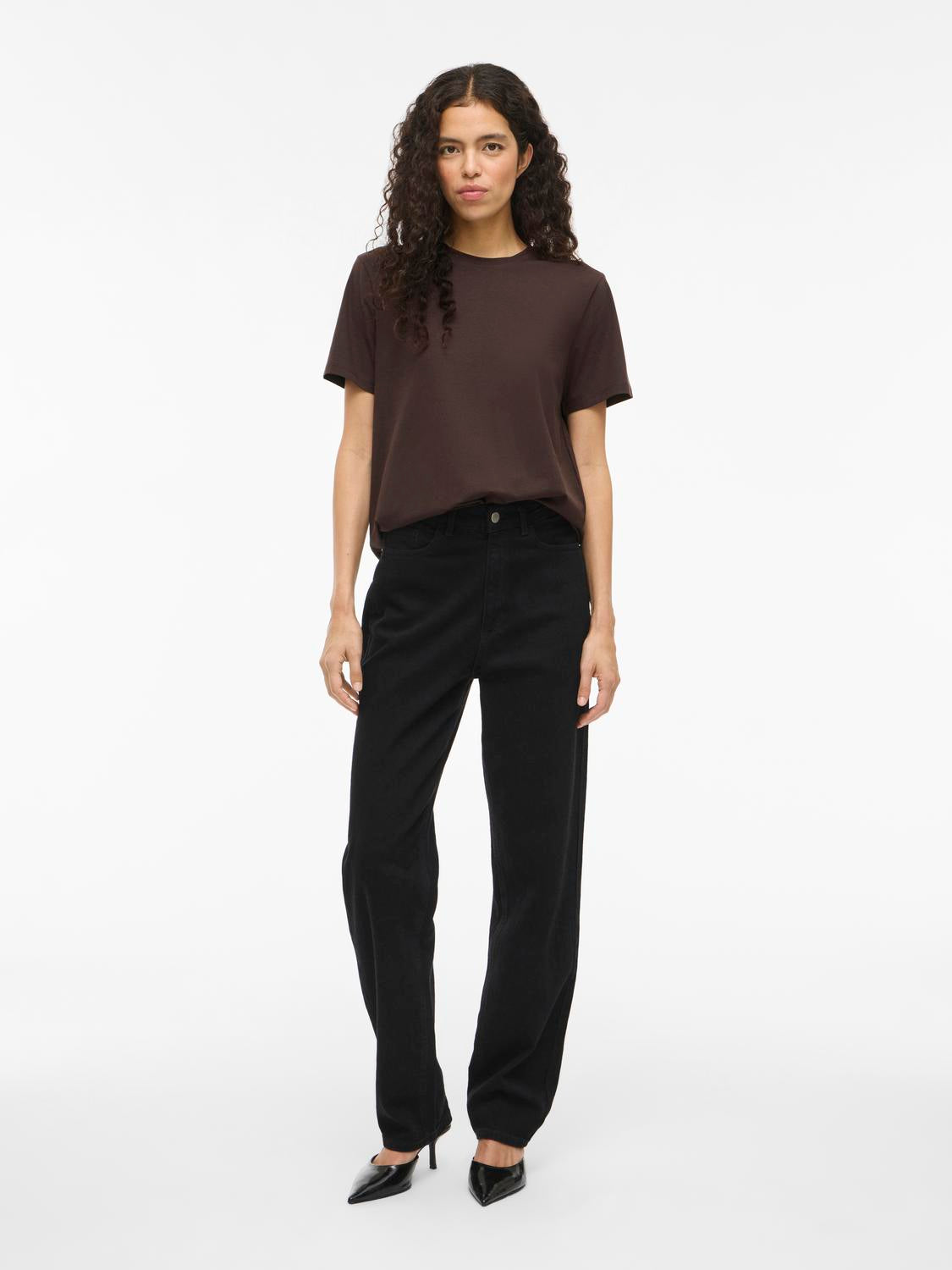 Vila - Vinora - T-shirt - Coffee Bean