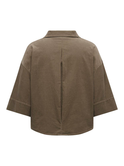 Only Carmakoma - Carnessa - Skjorte - Walnut