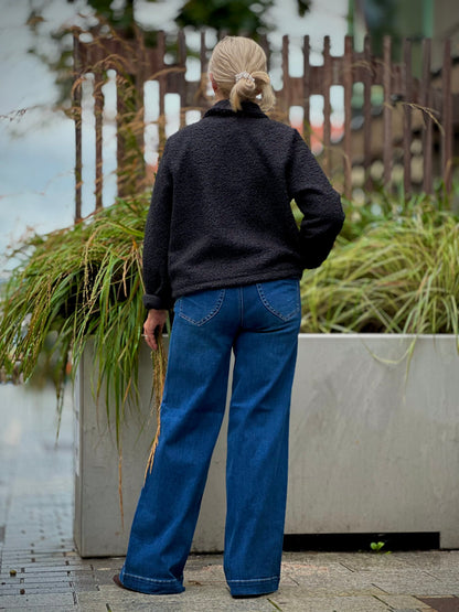 MIND by lene kort sort jakke